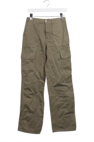 Damskie spodnie Zara, Rozmiar XS, Kolor Zielony, Cena 14,99 zł