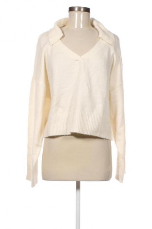 Дамски пуловер Bershka, Размер L, Цвят Екрю, Цена 13,80 €