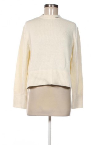 Дамски пуловер Calvin Klein Jeans, Размер XS, Цвят Екрю, Цена 33,23 €
