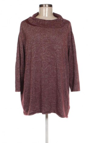 Γυναικείο πουλόβερ Helena Vera, Μέγεθος 3XL, Χρώμα Κόκκινο, Τιμή 14,99 €