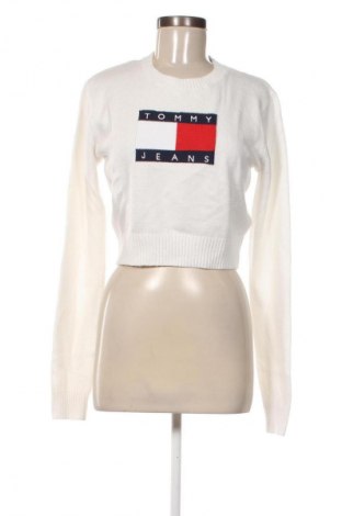 Дамски пуловер Tommy Jeans, Размер S, Цвят Бял, Цена 61,35 €
