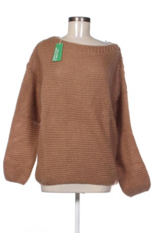 Дамски пуловер United Colors Of Benetton, Размер L, Цвят Кафяв, Цена 30,16 €