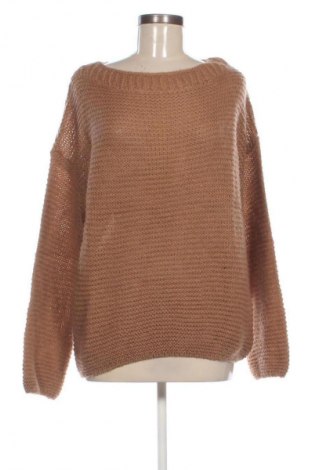 Дамски пуловер United Colors Of Benetton, Размер L, Цвят Кафяв, Цена 30,16 €