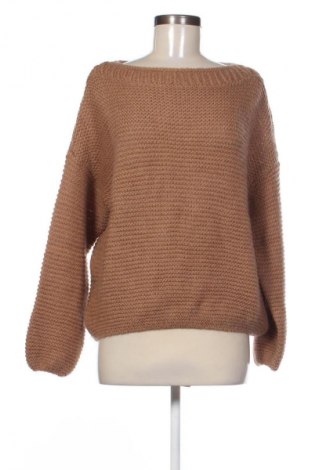 Дамски пуловер United Colors Of Benetton, Размер L, Цвят Кафяв, Цена 30,16 €