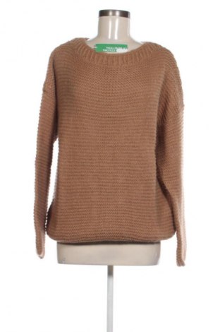 Дамски пуловер United Colors Of Benetton, Размер XL, Цвят Кафяв, Цена 30,16 €