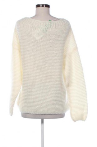 Дамски пуловер United Colors Of Benetton, Размер L, Цвят Бял, Цена 27,09 €