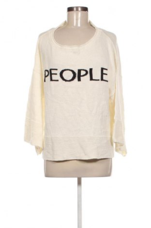 Damski sweter United Colors Of Benetton, Rozmiar L, Kolor ecru, Cena 86,99 zł