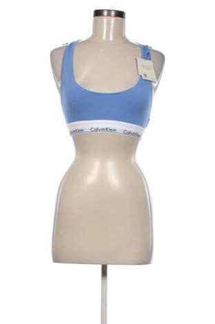 Damen Sporttop Calvin Klein, Größe S, Farbe Blau, Preis 23,99 €