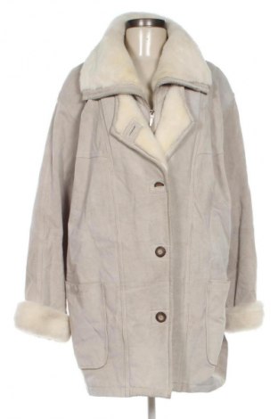 Δερμάτινο γυναικείο παλτό Unbranded, Μέγεθος XXL, Χρώμα Γκρί, Τιμή 129,99 €