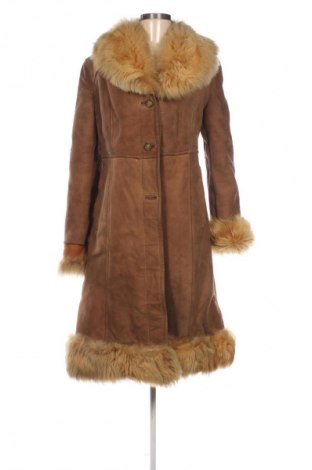 Дамско кожено палто Unbranded, Размер M, Цвят Кафяв, Цена 112,48 €