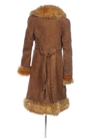 Дамско кожено палто Unbranded, Размер M, Цвят Кафяв, Цена 112,48 €