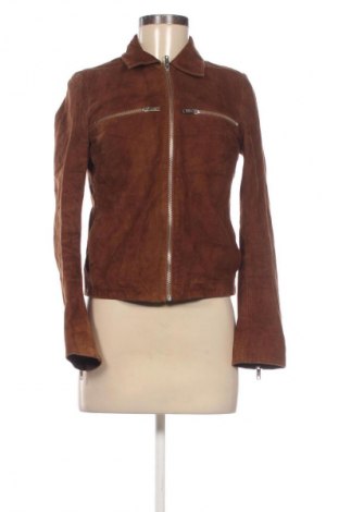 Дамско кожено яке ADPT., Размер XS, Цвят Кафяв, Цена 24,58 €