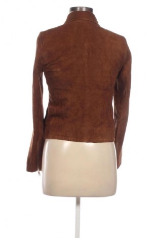 Дамско кожено яке ADPT., Размер XS, Цвят Кафяв, Цена 24,58 €