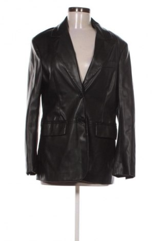 Дамско кожено яке Bershka, Размер XS, Цвят Черен, Цена 17,38 €