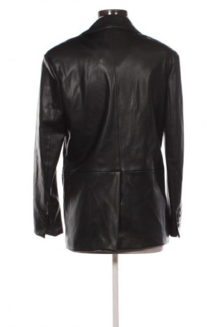Дамско кожено яке Bershka, Размер XS, Цвят Черен, Цена 17,38 €