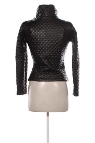 Γυναικείο δερμάτινο μπουφάν Megz, Μέγεθος XS, Χρώμα Μαύρο, Τιμή 20,99 €