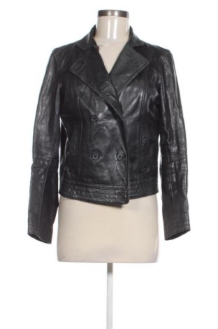 Дамско кожено яке Unbranded, Размер S, Цвят Черен, Цена 23,47 €