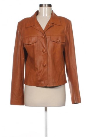 Дамско кожено яке Unbranded, Размер M, Цвят Оранжев, Цена 30,67 €