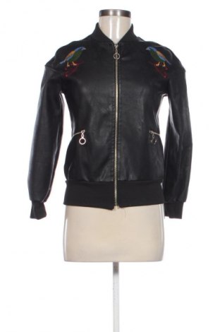 Geacă de piele pentru femei Unbranded, Mărime M, Culoare Negru, Preț 156,99 Lei