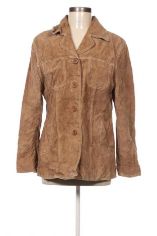 Geacă de piele pentru femei Unbranded, Mărime XL, Culoare Maro, Preț 212,99 Lei
