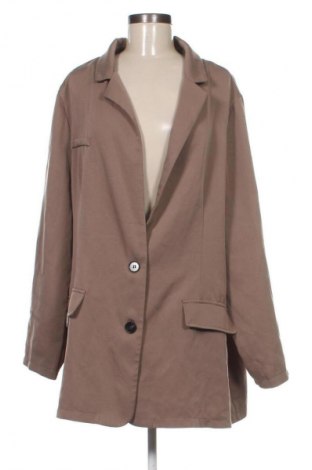 Γυναικείο σακάκι SHEIN, Μέγεθος 4XL, Χρώμα Καφέ, Τιμή 13,99 €