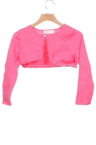Kinder Strickjacke H&M, Größe 4-5y/ 110-116 cm, Farbe Rosa, Preis 1,99 €
