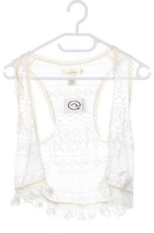 Kinder Strickjacke H&M L.O.G.G., Größe 11-12y/ 152-158 cm, Farbe Weiß, Preis 4,99 €