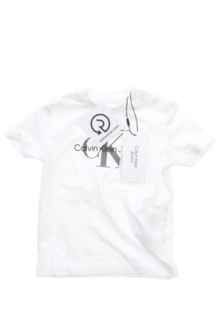 Dziecięcy T-shirt Calvin Klein Jeans, Rozmiar 6-9m/ 68-74 cm, Kolor Biały, Cena 113,99 zł