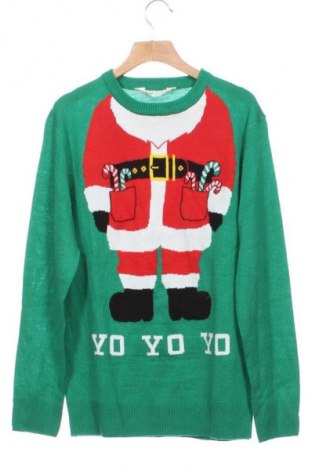 Kinderpullover H&M, Größe 10-11y/ 146-152 cm, Farbe Grün, Preis 9,99 €