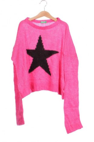 Kinderpullover United Colors Of Benetton, Größe 10-11y/ 146-152 cm, Farbe Rosa, Preis 2,99 €