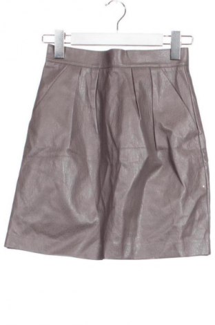 Kožená sukně  H&M, Velikost XS, Barva Šedá, Cena  179,00 Kč