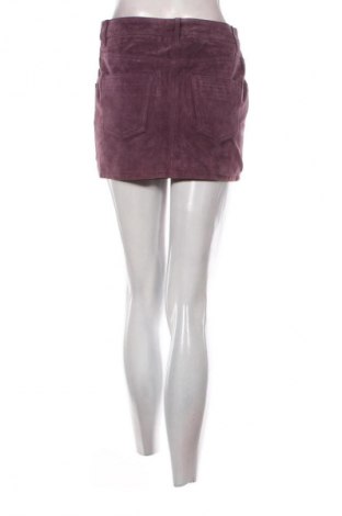 Кожена пола H&M Divided, Размер M, Цвят Лилав, Цена 2,56 €