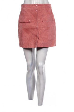 Fustă de piele Mango, Mărime S, Culoare Roz, Preț 201,99 Lei