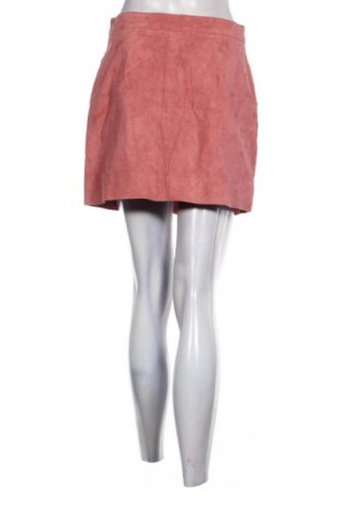 Fustă de piele Mango, Mărime S, Culoare Roz, Preț 201,99 Lei