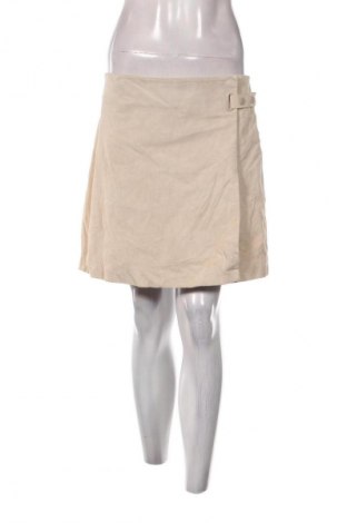 Кожена пола Mango, Размер XL, Цвят Екрю, Цена 11,75 €