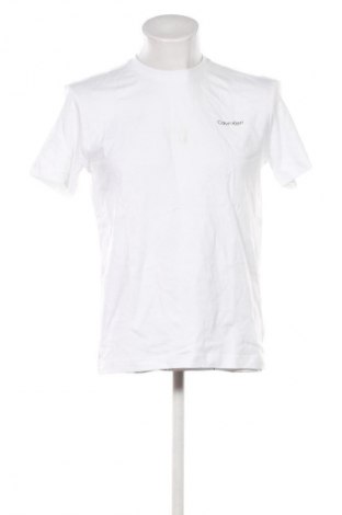 Męski T-shirt Calvin Klein, Rozmiar M, Kolor Biały, Cena 165,99 zł