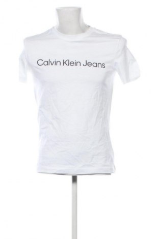 Męski T-shirt Calvin Klein Jeans, Rozmiar M, Kolor Biały, Cena 84,99 zł
