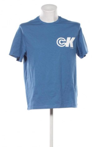 Męski T-shirt Calvin Klein Jeans, Rozmiar M, Kolor Niebieski, Cena 170,99 zł