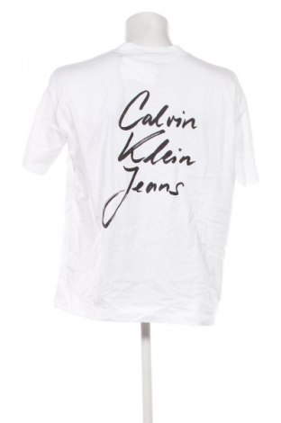 Herren Shirt Calvin Klein Jeans, Größe L, Farbe Weiß, Preis 52,99 €
