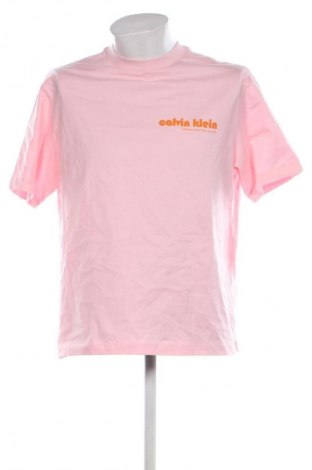Męski T-shirt Calvin Klein Jeans, Rozmiar S, Kolor Różowy, Cena 122,99 zł