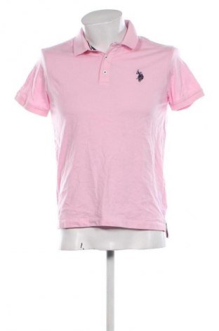 Męski T-shirt U.S. Polo Assn., Rozmiar M, Kolor Różowy, Cena 107,99 zł