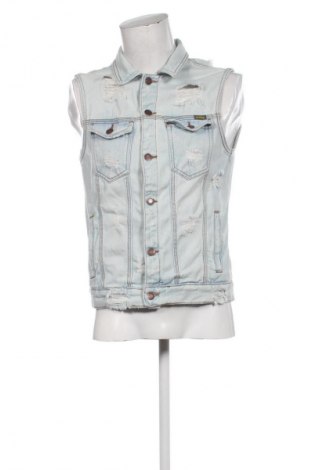 Ανδρικό γιλέκο Pull&Bear, Μέγεθος M, Χρώμα Μπλέ, Τιμή 14,77 €