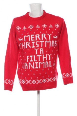 Pánský svetr  Boohoo, Velikost L, Barva Červená, Cena  199,00 Kč