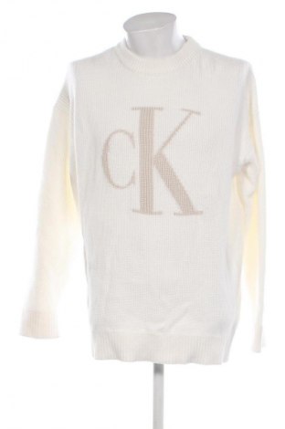 Pánský svetr  Calvin Klein Jeans, Velikost L, Barva Bílá, Cena  1 729,00 Kč