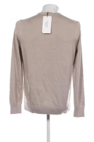 Мъжки пуловер Calvin Klein Jeans, Размер XL, Цвят Бежов, Цена 27,60 €