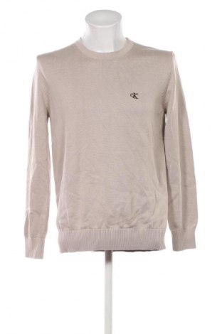 Мъжки пуловер Calvin Klein Jeans, Размер XL, Цвят Бежов, Цена 27,60 €
