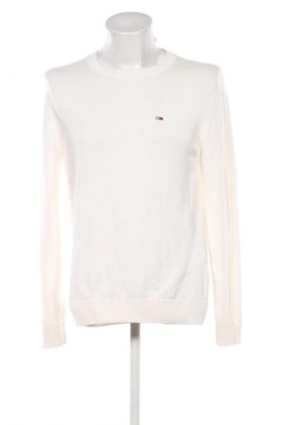 Herrenpullover Tommy Jeans, Größe M, Farbe Weiß, Preis 35,99 €