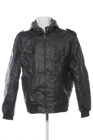 Ανδρικό δερμάτινο μπουφάν Unbranded, Μέγεθος XXL, Χρώμα Γκρί, Τιμή 9,99 €