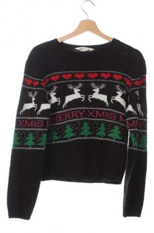 Детски пуловер H&M, Размер 12-13y/ 158-164 см, Цвят Черен, Цена 3,06 €