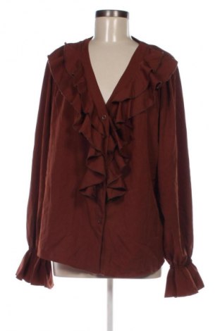 Дамска риза SHEIN, Размер 3XL, Цвят Кафяв, Цена 9,71 €